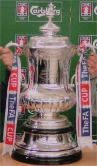 The FA Cup &mdash; this is the fourth trophy, in use since 1992, and identical in design to the third trophy introduced in 1911