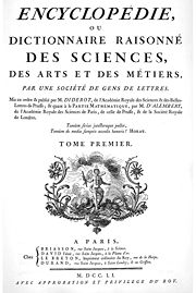 Encyclop&eacute;die, 1773