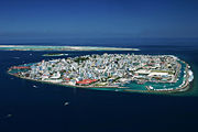 Mal&eacute;, the capital of the Maldives.