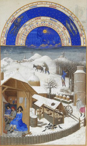 Image:Les Tr&egrave;s Riches Heures du duc de Berry f&eacute;vrier.jpg