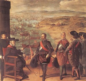 The defense of C&aacute;diz, by Zurbar&aacute;n