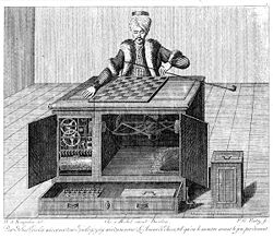 "Mechanical Turk" chess machine.