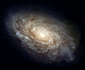 NGC 4414, a typical spiral galaxy in the constellation Coma Berenices, is about 17,000&nbsp;parsecs in diameter and approximately 20 million parsecs distant. Credit:Hubble Space TelescopeNASA/ESA.