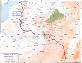 Map of the Western Front, 1915&ndash;16.
