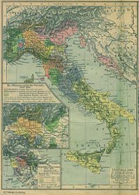 A political map of the Italian Peninsula circa 1494.