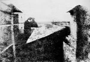 The oldest surviving photograph, Nic&eacute;phore Ni&eacute;pce, circa 1826