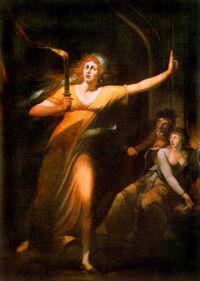 Lady Macbeth sleepwalking by Johann Heinrich F&uuml;ssli.