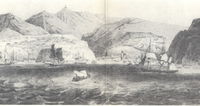 View of Valpara&iacute;so Bay in 1830
