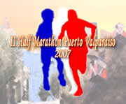 II Half Marathon Puerto Valpara&iacute;so 2007 official logo.