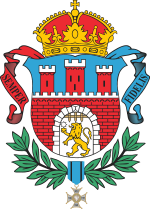 Coat-of-arms of city of Lw&oacute;w, with Virtuti Militari pendent