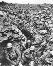 French trench at C&ocirc;te 304, Verdun, 1916