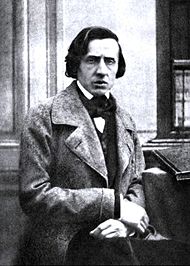 The only known photograph of Fr&eacute;d&eacute;ric Chopin, believed to have been taken by Louis-Auguste Bisson in 1849. (It is commonly mistaken for a daguerreotype.)