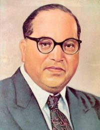 The chairman of the constitution drafting committee &mdash; B. R. Ambedkar