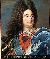 Marshal Villars (1653&ndash;1734) rescued the French fortunes in the War of the Spanish Succession. Villars was King Louis' most successful commander in the war.