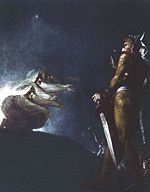 Macbeth and the witches by Henry Fuseli (Johann Heinrich F&uuml;ssli) (1741-1825)