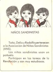 Ni&ntilde;os de la revoluci&oacute;n Sandinista, Nicaragua Sandinista's revolution children.