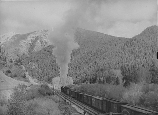 Image:Northern Pacific train on Bozeman Pass, June 1939.jpg