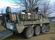 A mobile satellite communications center