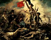 Eug&egrave;ne Delacroix - La Libert&eacute; guidant le peuple ("Liberty leading the People") , a symbol of the French Revolution of 1830