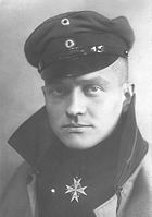 Portrait of Manfred von Richthofen, the Red Baron, who brought down 80 Allied aircraft before being shot down and killed on April 21, 1918. The medal around his neck is a Pour le M&eacute;rite.