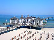 Germans invest a large amount of money in international travel and domestic vacation trips (seaside resort in Sellin on the island R&uuml;gen).