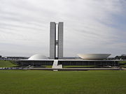The National Congress in Bras&iacute;lia, the capital of Brazil.
