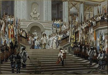 Reception of Le Grand Cond&eacute; at Versailles, by Jean-L&eacute;on G&eacute;r&ocirc;me (1878)