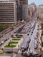 Rue de la Loi/Wetstraat is one of the city's main streets