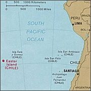 Easter Island, Sala y G&oacute;mez, South America and the islands in between