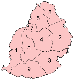 Image:Mauritius districts numbered.png