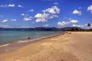 Beach facing the South China Sea in Hainan Province.