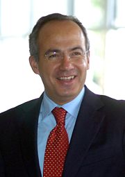 Felipe Calder&oacute;n, current President of Mexico.