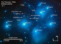 A map of the Pleiades