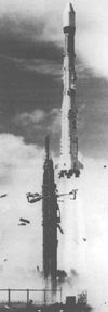 Launch of an Ariane 1 in Kourou in 1979