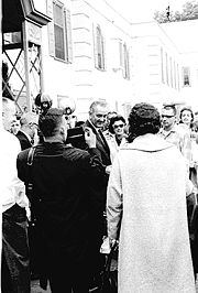 LBJ visits Shriners Hospital in Portland, Oregon, in September 1964
