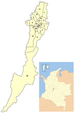 Localities (localidades) of Bogot&aacute;
