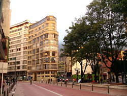 Office buildings in Bogot&aacute;'s business district.