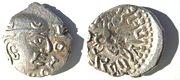 Silver coin minted during the reign of the Gupta king Kumara Gupta I (AD 414&ndash;55)