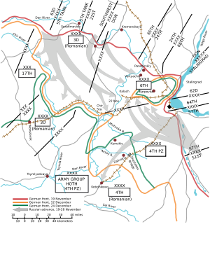 The Soviet counter-attack at Stalingrad &nbsp;&nbsp;&nbsp;&nbsp;&nbsp;&nbsp;&nbsp;&nbsp;&nbsp;&nbsp;&nbsp;&nbsp;&nbsp;&nbsp;&nbsp;&nbsp;&nbsp;&nbsp;&nbsp;&nbsp; German front, 19 November &nbsp;&nbsp;&nbsp;&nbsp;&nbsp;&nbsp;&nbsp;&nbsp;&nbsp;&nbsp;&nbsp;&nbsp;&nbsp;&nbsp;&nbsp;&nbsp;&nbsp;&nbsp;&nbsp;&nbsp; German front, 12 December &nbsp;&nbsp;&nbsp;&nbsp;&nbsp;&nbsp;&nbsp;&nbsp;&nbsp;&nbsp;&nbsp;&nbsp;&nbsp;&nbsp;&nbsp;&nbsp;&nbsp;&nbsp;&nbsp;&nbsp; German front, 24 December &nbsp;&nbsp;&nbsp;&nbsp;&nbsp;Russian advance, 19-28 November