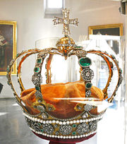 The Baden-W&uuml;rttemberg crown jewels on display in the State Museum of W&uuml;rttemberg (Old Castle)