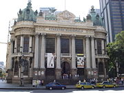 Theatro Municipal of Rio de Janeiro in the central Cinel&acirc;ndia square.