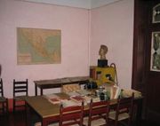 Study where the attack on Leon Trotsky took place, at Coyoac&aacute;n, in Mexico City.