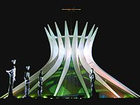 Bras&iacute;lia's Cathedral by Oscar Niemeyer
