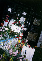 Eva Per&oacute;n's tomb in La Recoleta Cemetery in the Buenos Aires district of Recoleta
