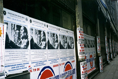 Posters of Eva Per&oacute;n in Buenos Aires, Argentina.