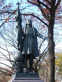 Bronze statue at Central Park, New York City by Jer&oacute;nimo Su&ntilde;ol, 1894.