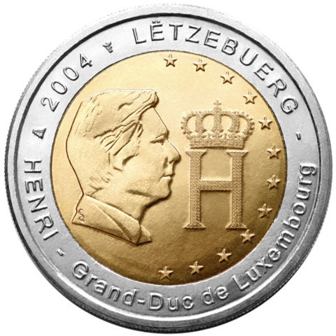 Image:&euro;2 commemorative coin Luxembourg 2004.jpg