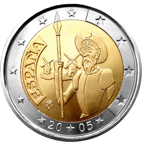 Image:€2 commemorative coin Spain 2005.jpg