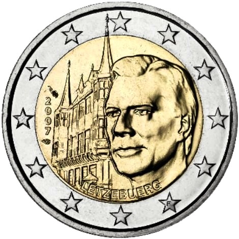 Image:€2 commemorative coin Luxembourg 2007.jpg