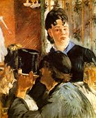 &Eacute;douard Manet's painting The Waitress showing a woman serving beer